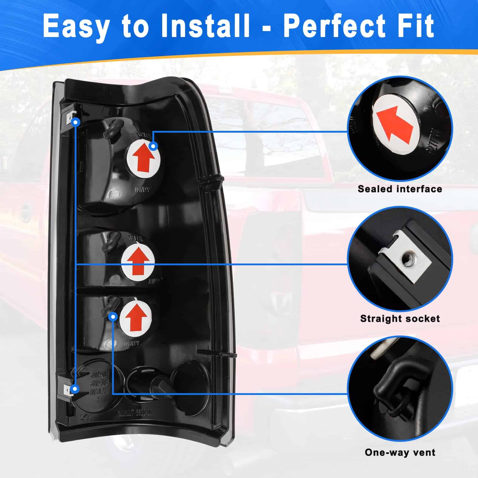 Conjunto de luces traseras GORWARE compatible con Chevy - Imagen 7