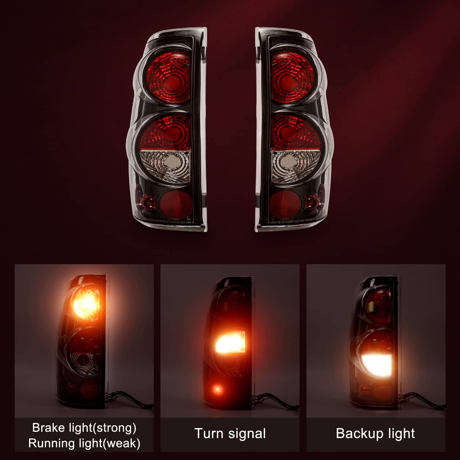Conjunto de luces traseras GORWARE compatible con Chevy - Imagen 4