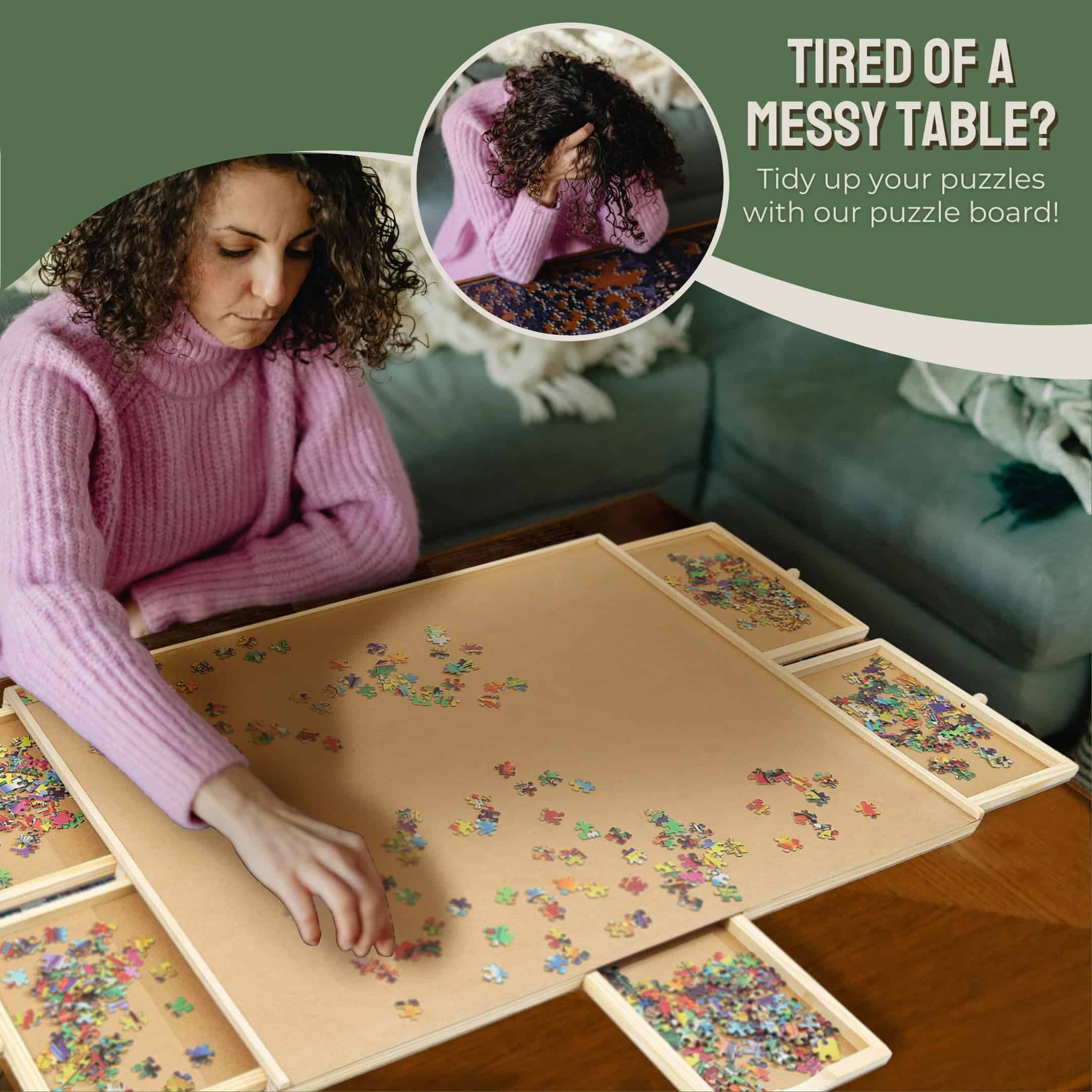 Tablero de Rompecabezas de Madera Deluxe Tradeopia con 6 - Imagen 3