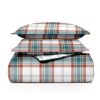 Juego de Edredón King Size de Franela Escocesa para