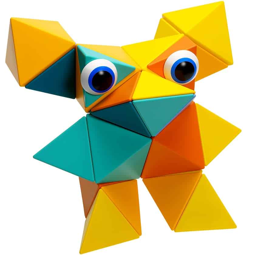 Set de Formas Magnéticas Trido Honey 3D de 36 Piezas, Todas - Imagen 4