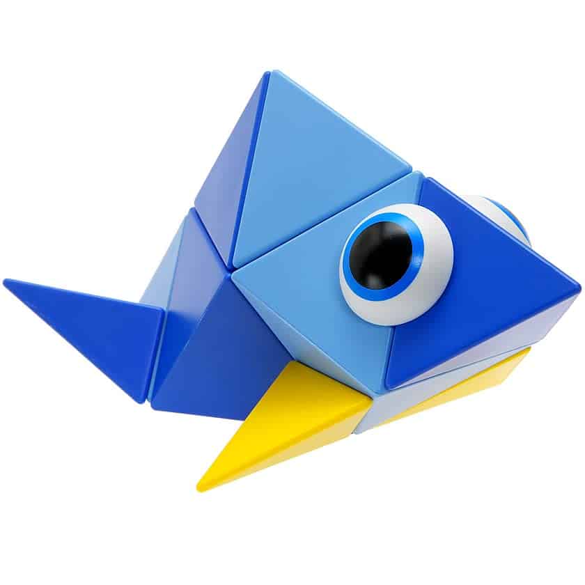 Set de 12 piezas de formas magnéticas Trido Sky Art 3D, Más