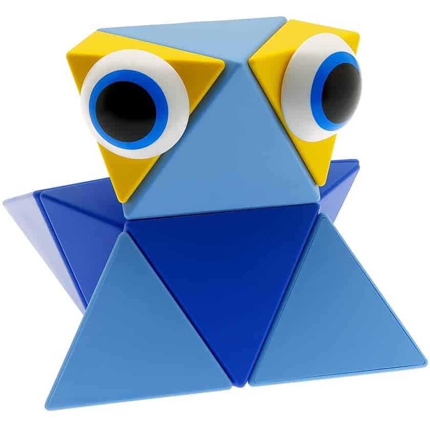 Set de 12 piezas de formas magnéticas Trido Sky Art 3D, Más - Imagen 3