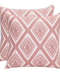 Juego de 2 fundas de cojín decorativas -Púrpura Diamante