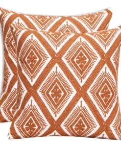 Set de 2 fundas bordadas decorativas para cojines boho de