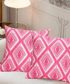 Juego de 2 fundas de cojines decorativos bordadas Pilmandu