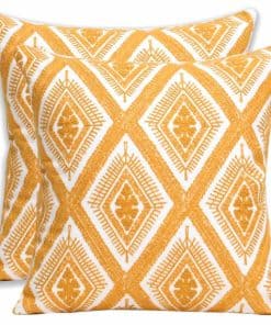 Set de 2 Fundas de Almohada Decorativas Bordadas para Cojín