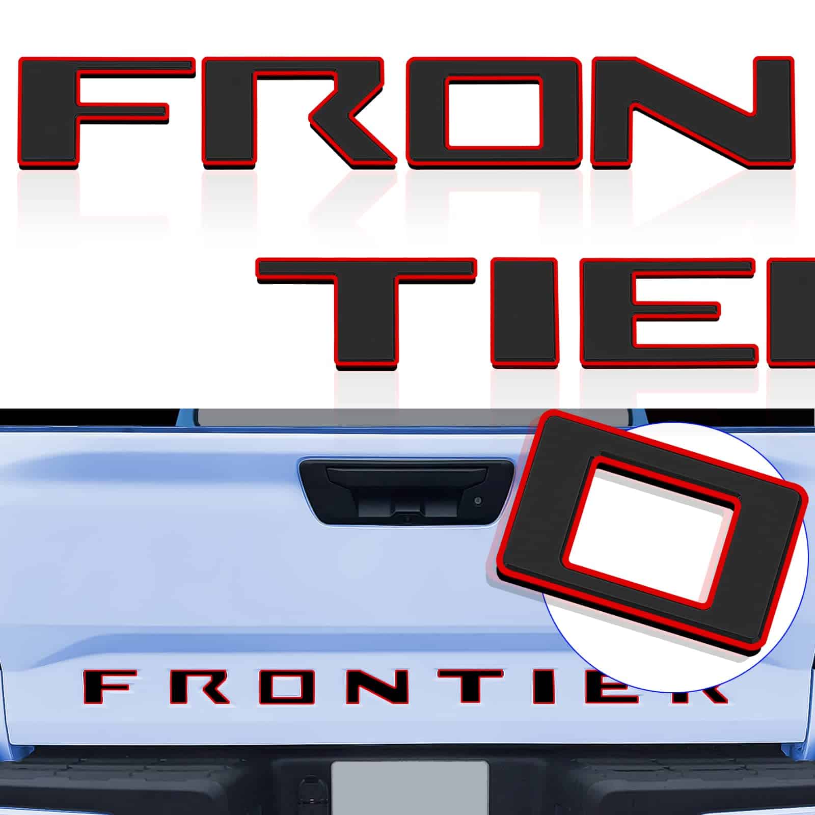 Inserciones de calcomanías de letras para compuerta