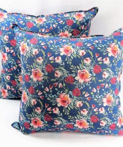 Fundas de Cojín Cuadradas Decorativas de Flor de Rosa Roja