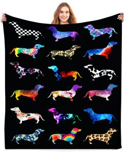Manta de Dachshund para Cama Suave y Caliente, Mantas de