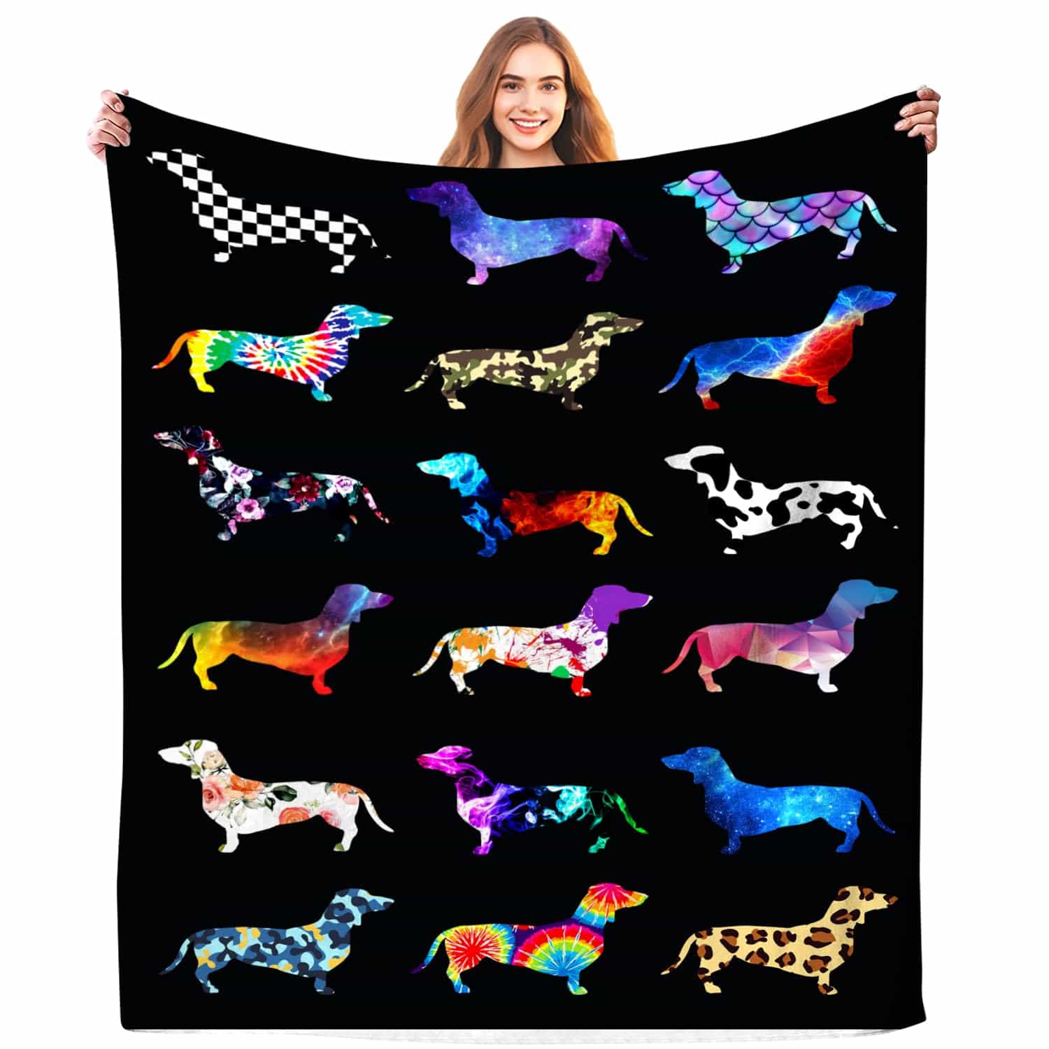 Manta de Dachshund para Cama Suave y Caliente, Mantas de