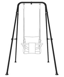 Soporte de Columpio para Niños, Marco de -Negro