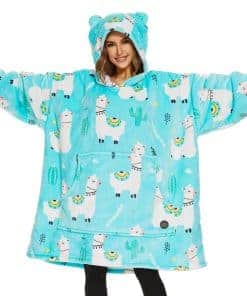 THREE POODLE Manta con capucha para mujer, sudadera