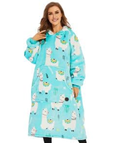 THREE POODLE Manta Sudadera con Capucha, Sudadera de Forro