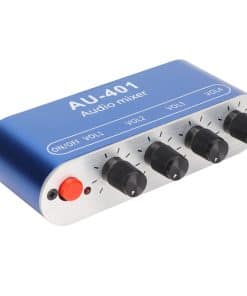 Mezclador de Audio Mini, Mezclador de Línea de 4 Canales