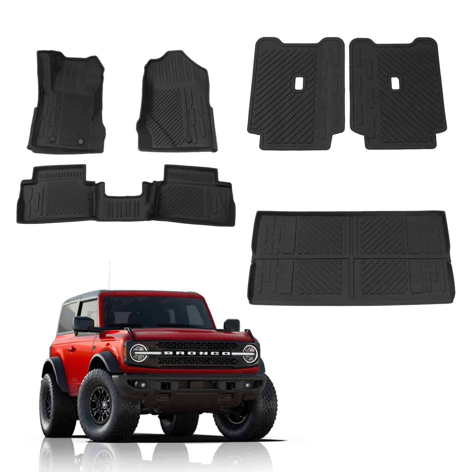 Tapetes para piso Rongtaod compatibles con Ford Bronco 2