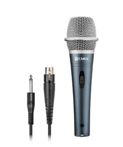Micrófono vocal CAROL E dur-916S con cable XLR plateado