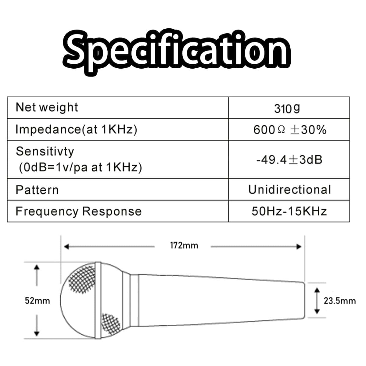 Micrófono dinámico Rodyweil para principiantes en el - Imagen 9