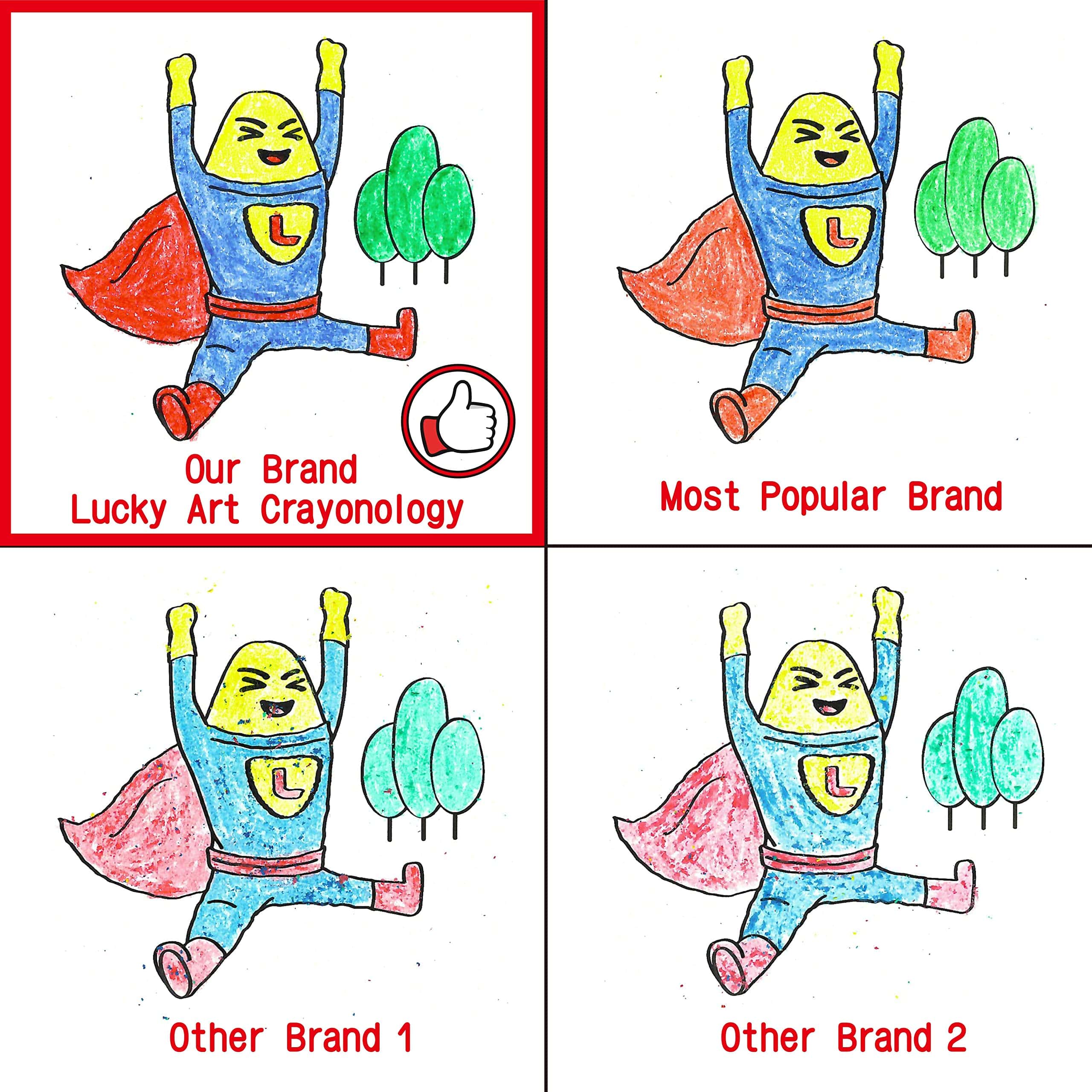 Lucky Art 400 Sets de 4 Paquetes (1600 unidades) Crayones - Imagen 6