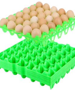 Paquete de 6 bandejas de plástico para huevos de 30 huevos,