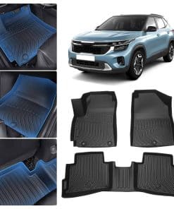 Tapetes de Piso TPE Sunsdrew para Kia Seltos 2021-2024,