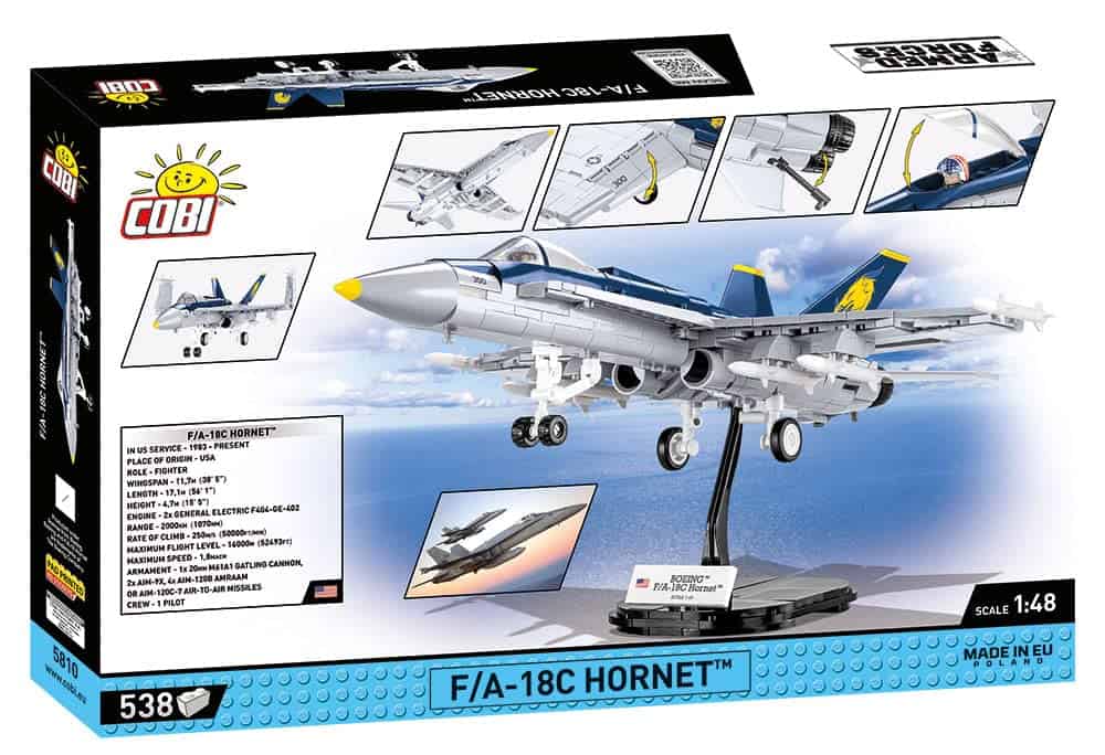 COBI Aviones de Combate F/A-18C Hornet U.S. Plane - Imagen 6