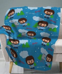 Manta de felpa de Bob Ross 60 x 80 de Sleep Squad - Una