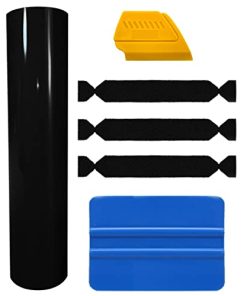 Película de vinilo negro brillante para automóviles VViViD