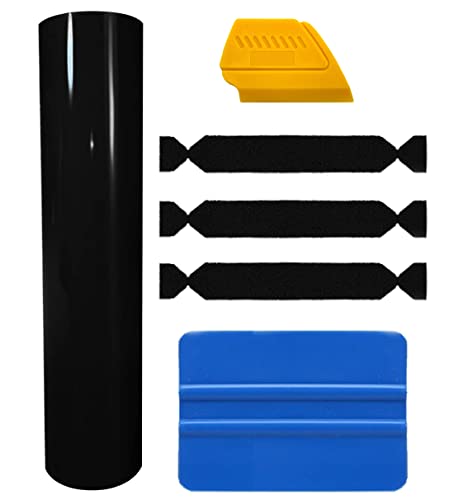 Película de vinilo negro brillante para automóviles VViViD