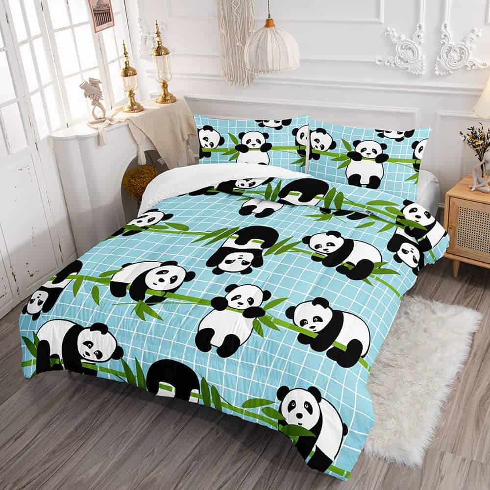 Edredón infantil 3D DYcolor de dibujos animados de panda - Imagen 3