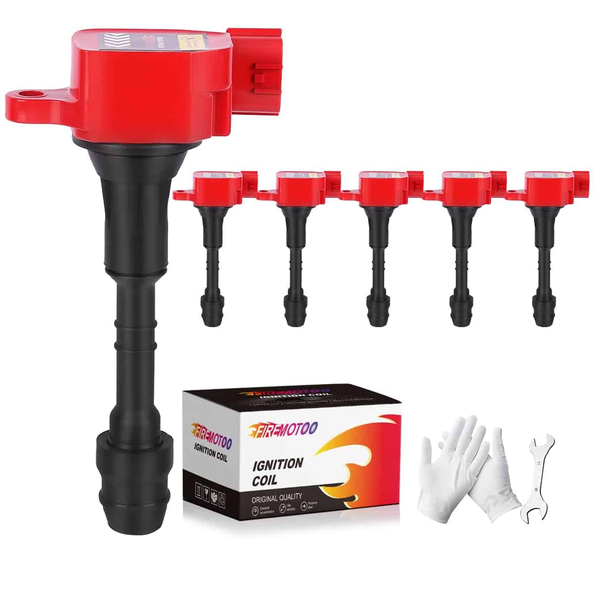 Paquete de 6 Bobinas de Encendido Compatible con Nissan