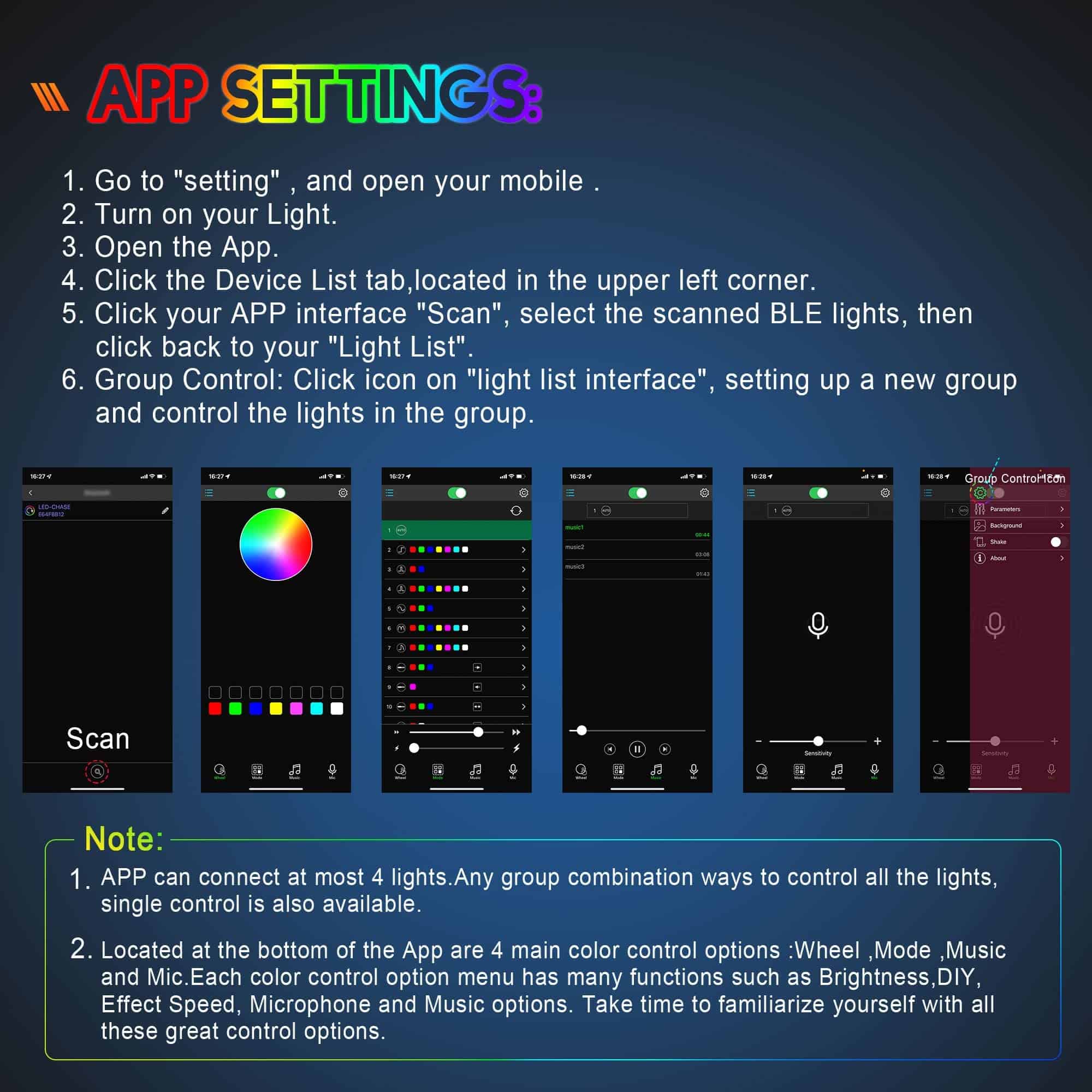 Conjunto de 4 Faros LED 4x6 con Función de Halo RGB Hi/Lo - Imagen 9