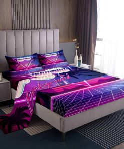 Juego de sábanas tamaño Twin con tema Retro Back to 80's de