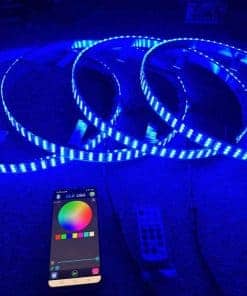 Luz de Anillo de Rueda LED Sando Tech RGB de 15,5'' con