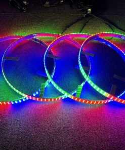 Kit de Luces de Anillo de Rueda LED Triple Fila RGB 15.5''