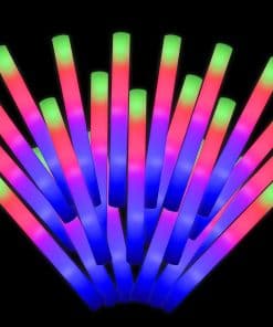 Blu7ive 110pcs Glow Sticks Bulk,Led Foam Sticks 3 Modos de