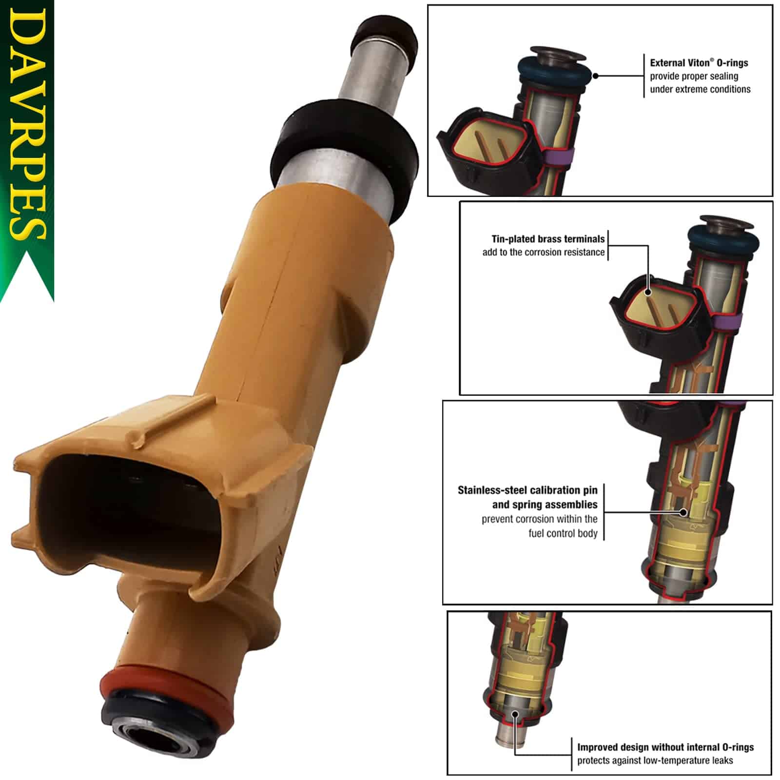 DAVRPES 4PCS FJ783 23209-79155 Inyector de Combustible - Imagen 7