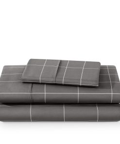 Juego de Sábanas Twin XL Bare Home - Tamaño -Gris/Blanco