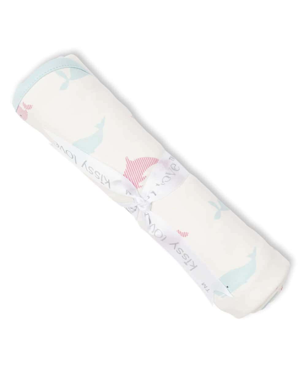 Manta de impresión de ballenas de Kissy Kissy Love - - Imagen 3