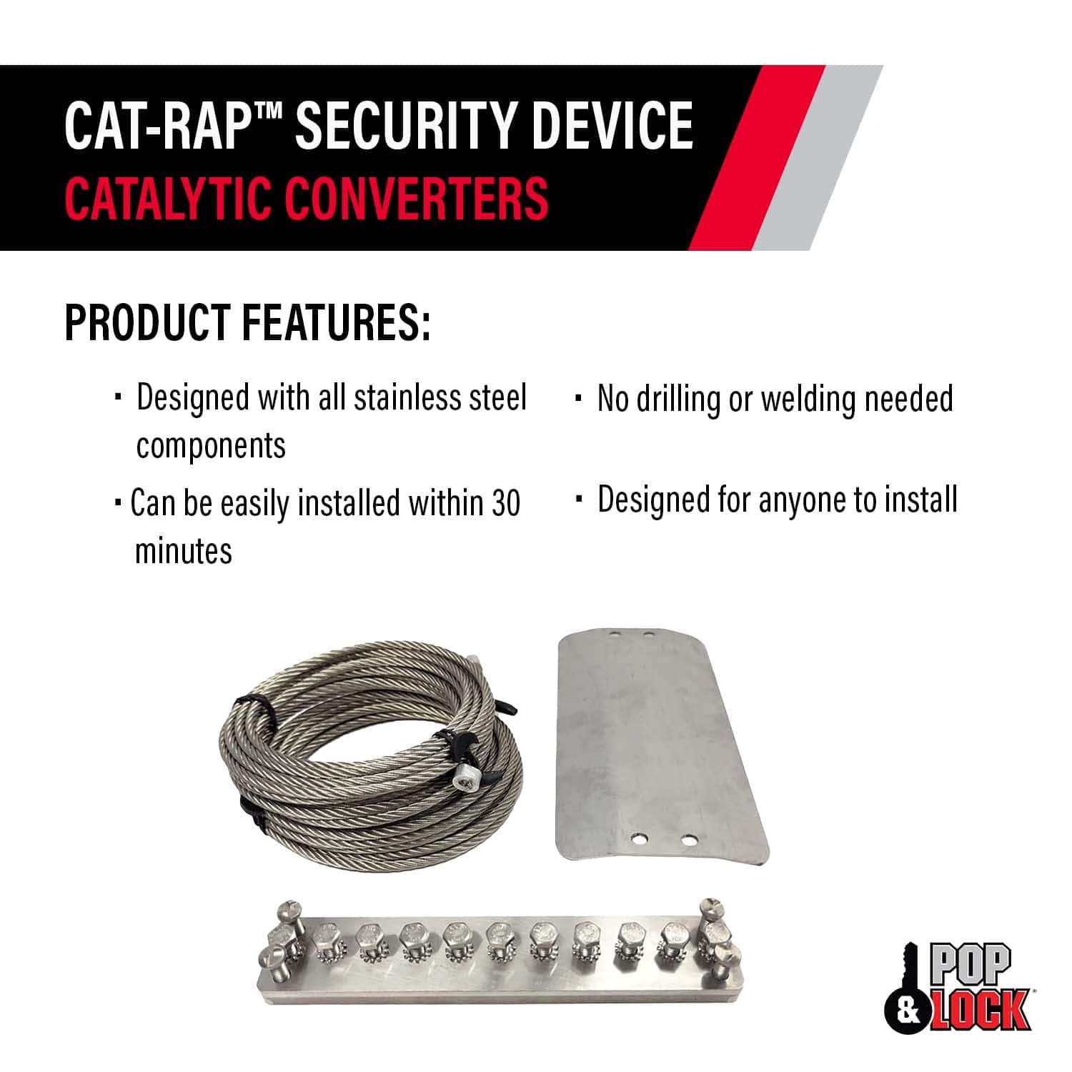 POP & Lock - CAT Rap Seguridad del Convertidor Catalítico - - Imagen 4