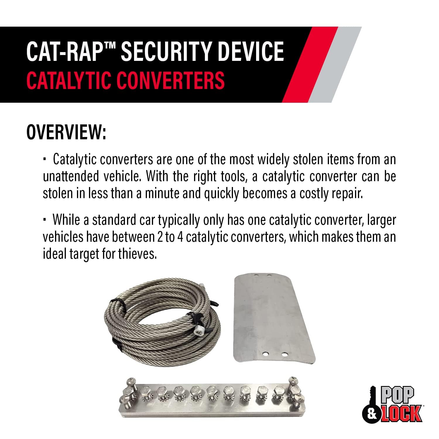 POP & Lock - CAT Rap Seguridad del Convertidor Catalítico - - Imagen 5