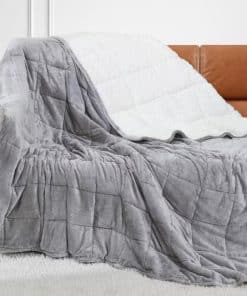 Manta ponderada Alomidds tamaño Queen -Gris Claro