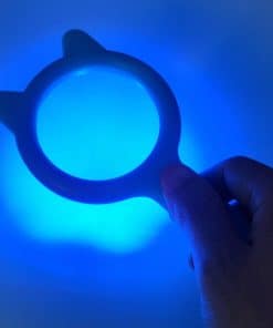 Lámpara de Madera para Análisis de Piel y Lupa para