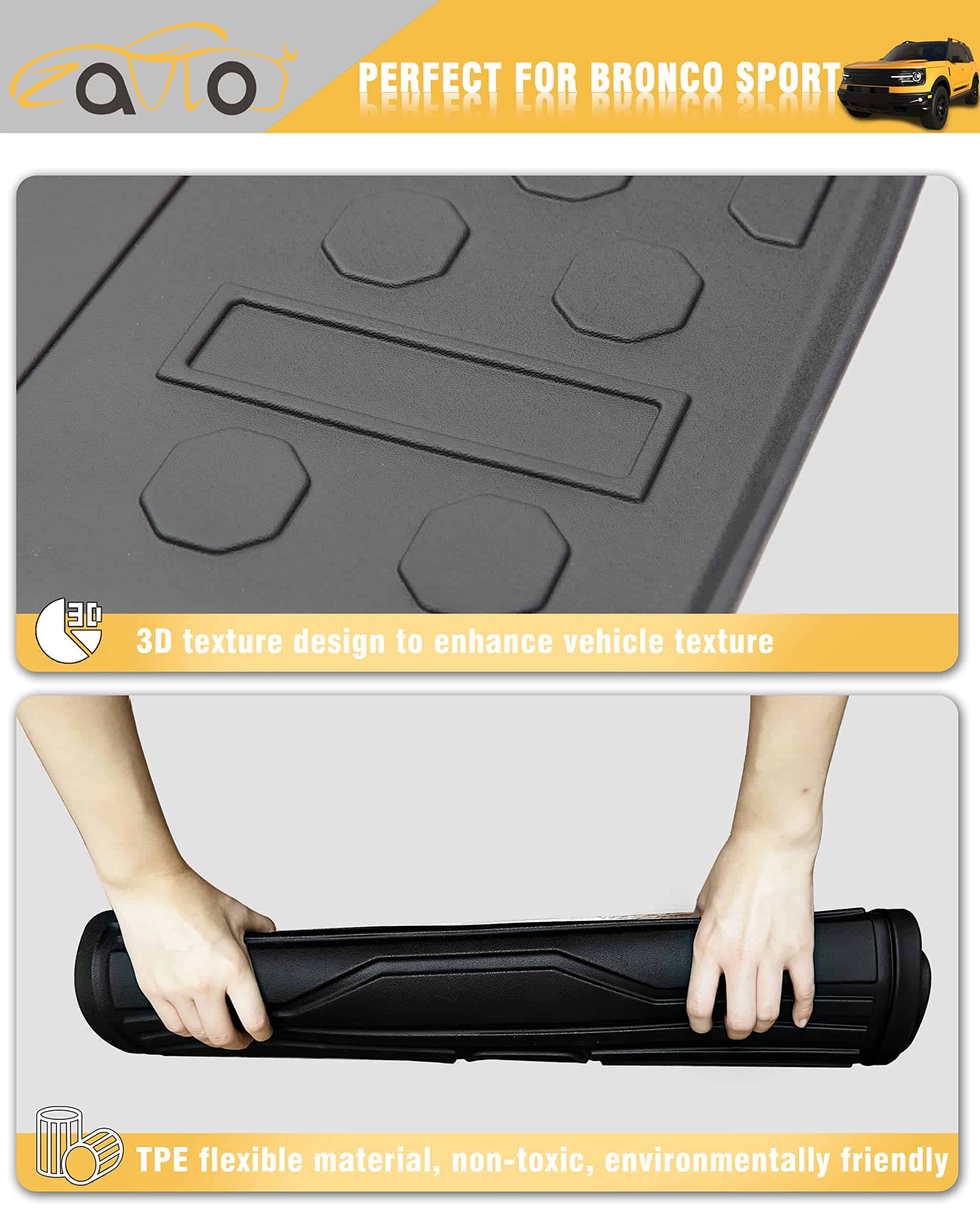 ZQULOYO Liners de Carga Alfombrilla Trasera para Accesorios - Imagen 5