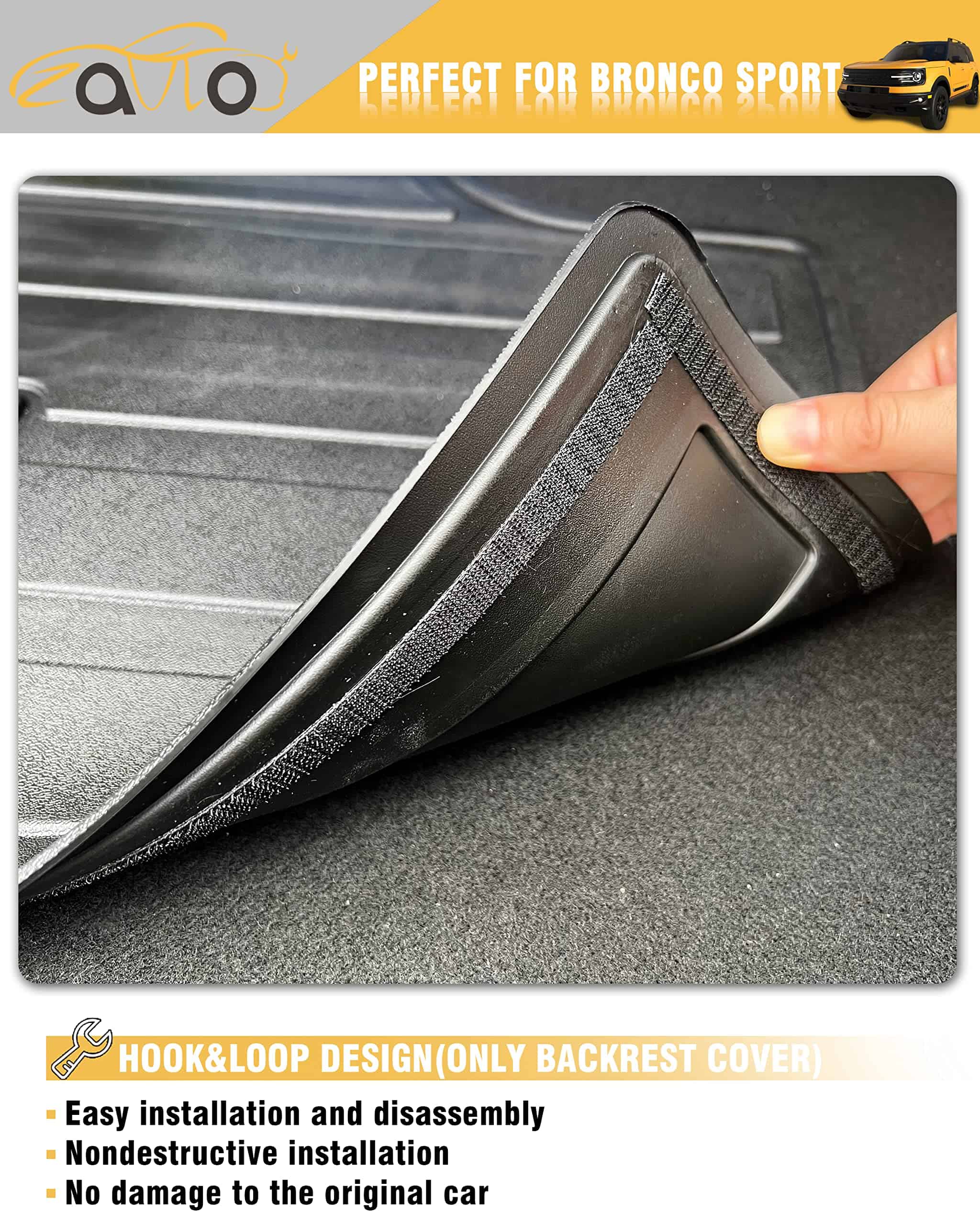 ZQULOYO Liners de Carga Alfombrilla Trasera para Accesorios - Imagen 7