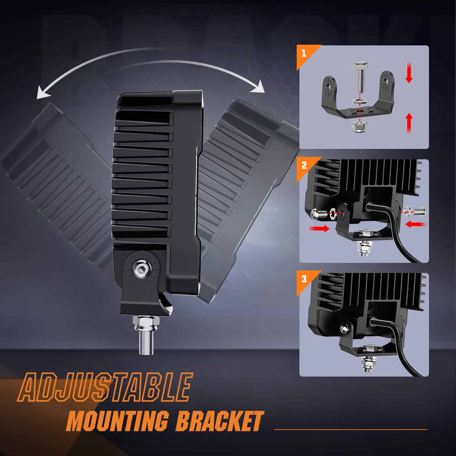 Nilight 4.4 Pulgadas Luces LED 2 Piezas 48W 4780LM Luces de - Imagen 9