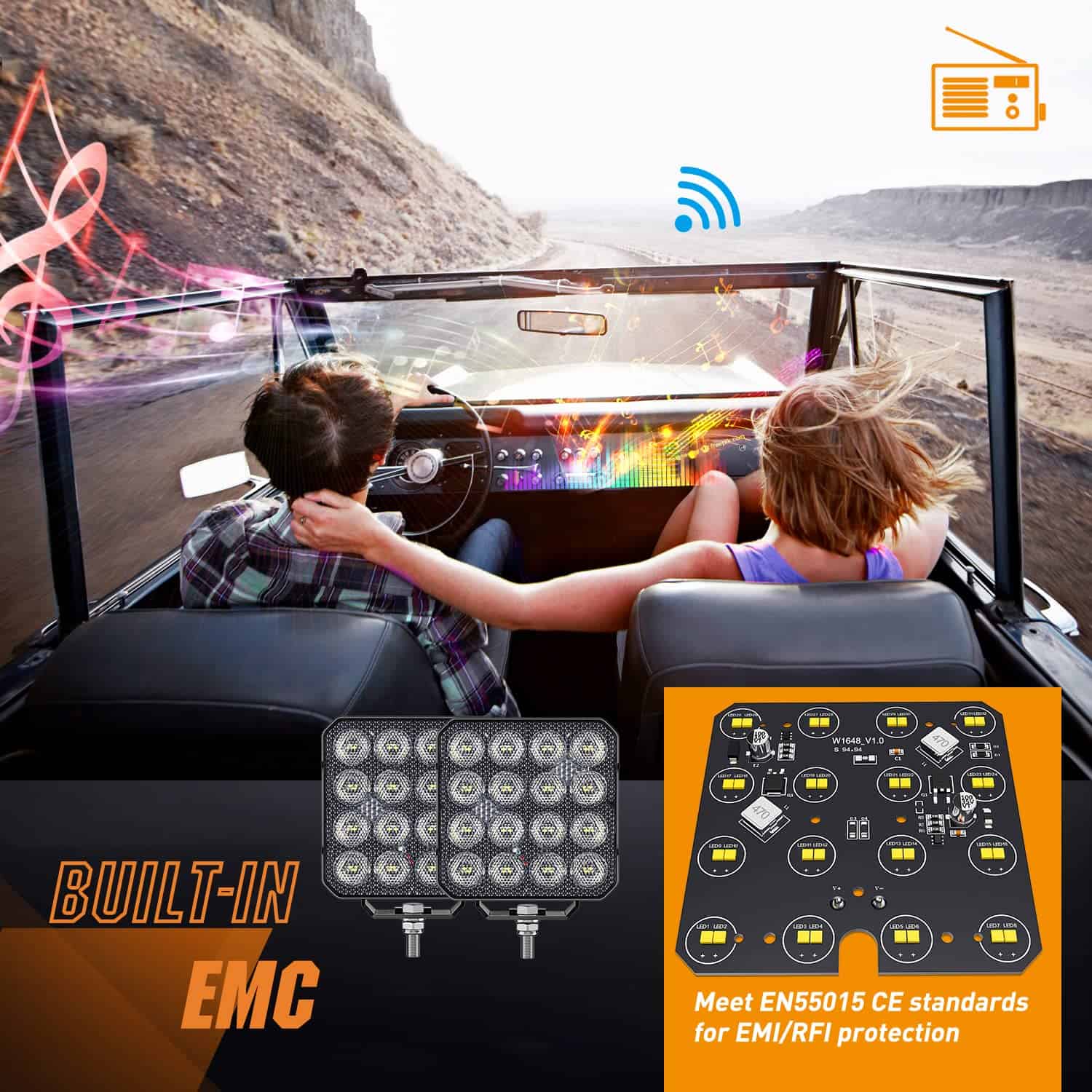 Nilight 4.4 Pulgadas Luces LED 2 Piezas 48W 4780LM Luces de - Imagen 7