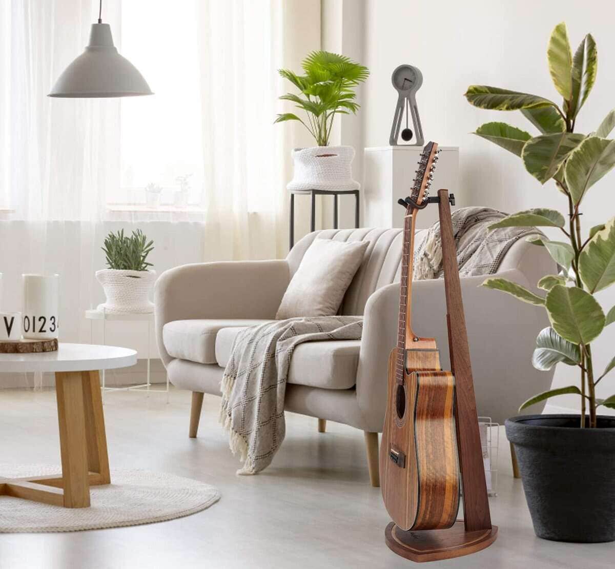 Soporte de guitarra acústica Musbeat, soporte de madera - Imagen 10