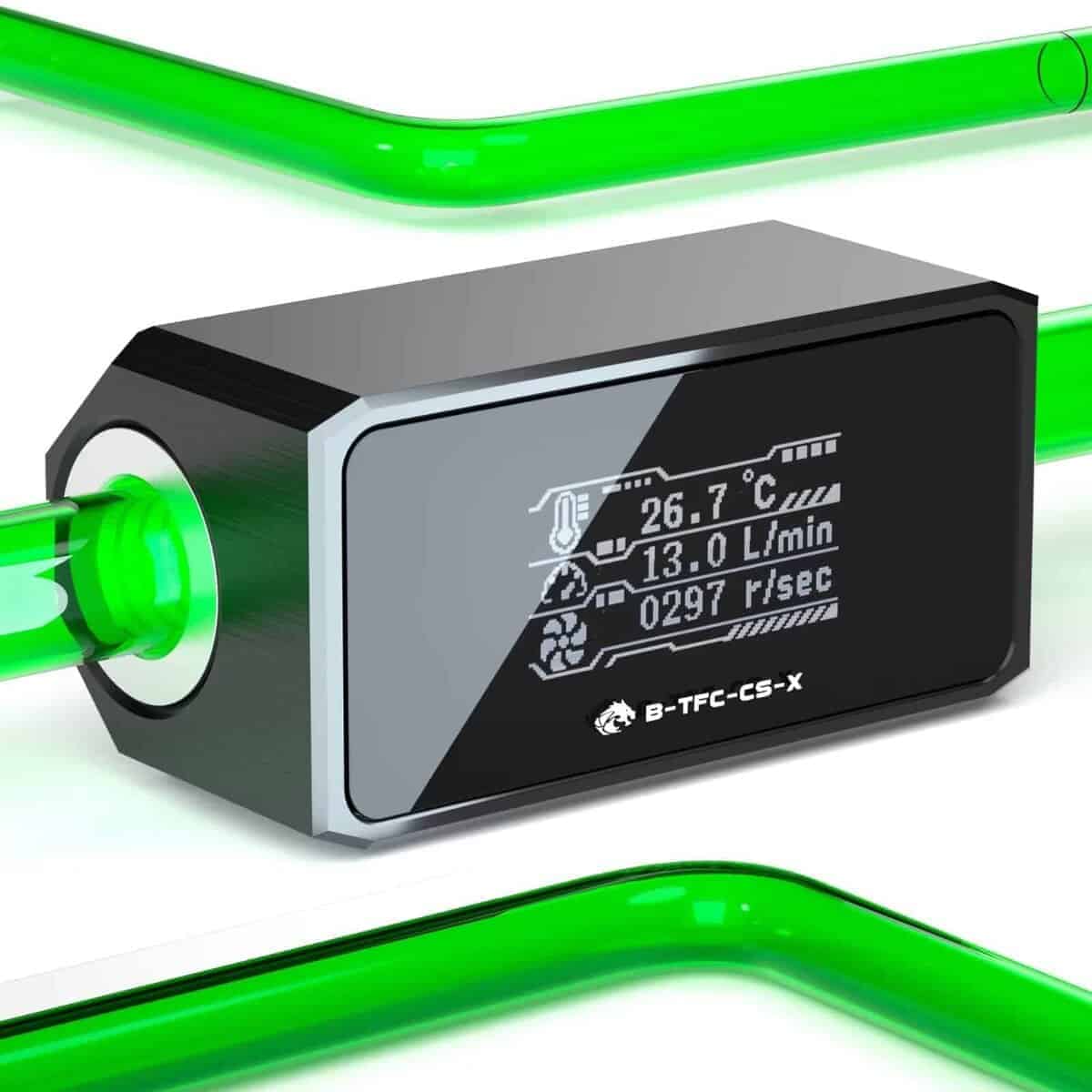 G1/4" Medidor de Flujo/Termómetro de Display OLED para