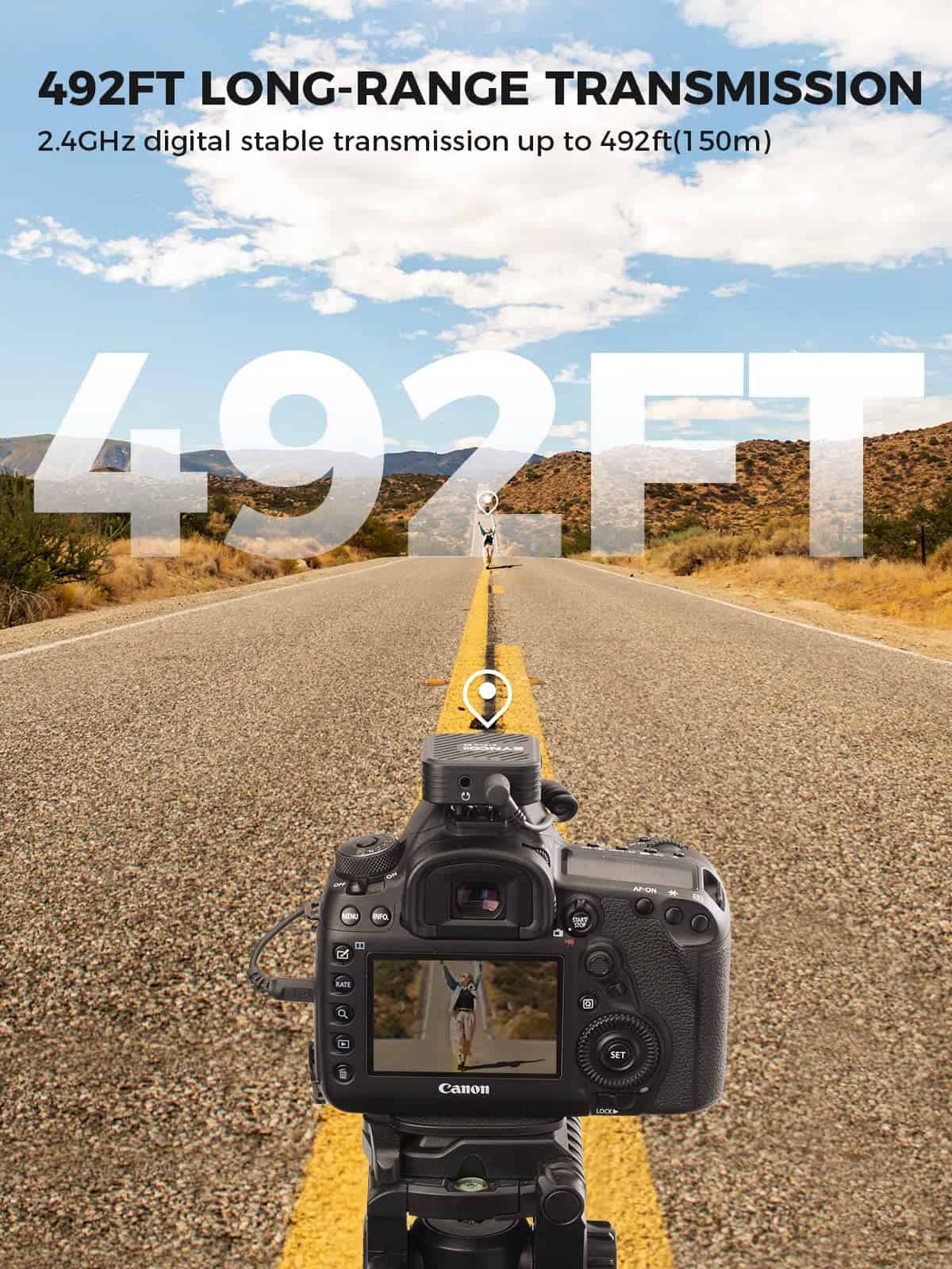 SYNCO G1(A1) Pro Micrófono Inalámbrico de Solapa, - Imagen 3